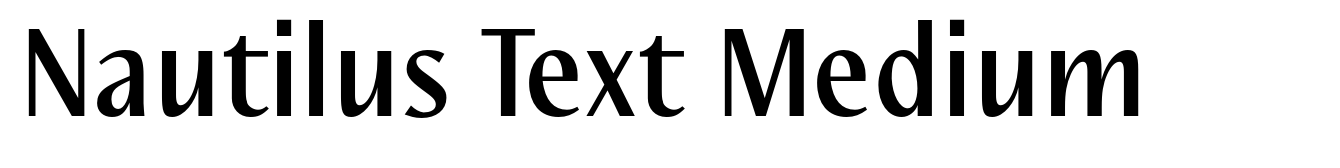 Nautilus Text Medium